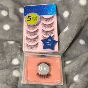 Quo and Sapphire False eyelashes -Lash Set of 6 pairs